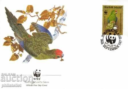 Auction  Norfolk Island - 4 Piece FDC Complete Series - WWF