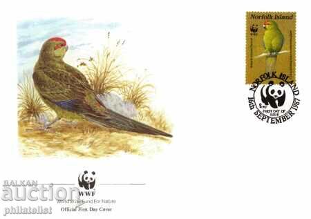 Delivery of Norfolk Island - 4 Piece FDC Complete Series - WWF