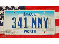 US license plate Plate IOWA