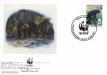 Bolivia 1991 - 4 piese Seria completa FDC - WWF