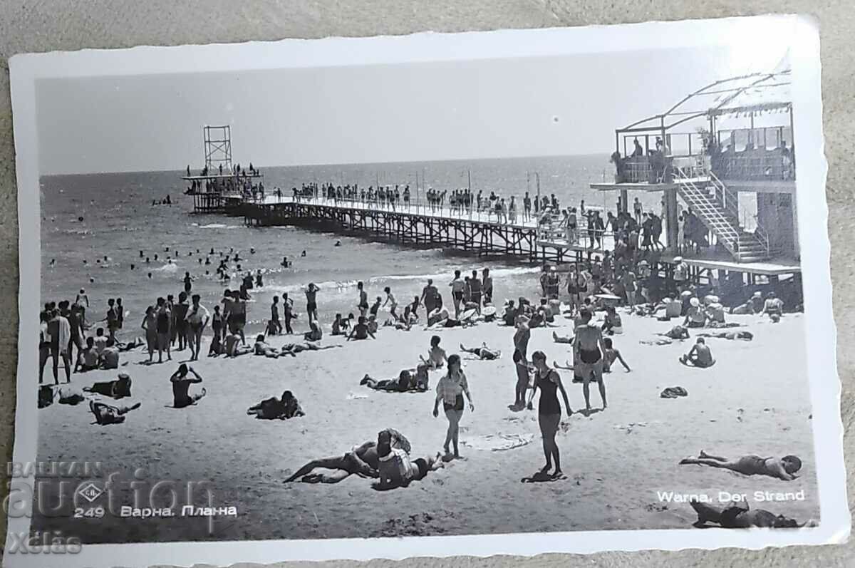 Old postcard Varna 1939