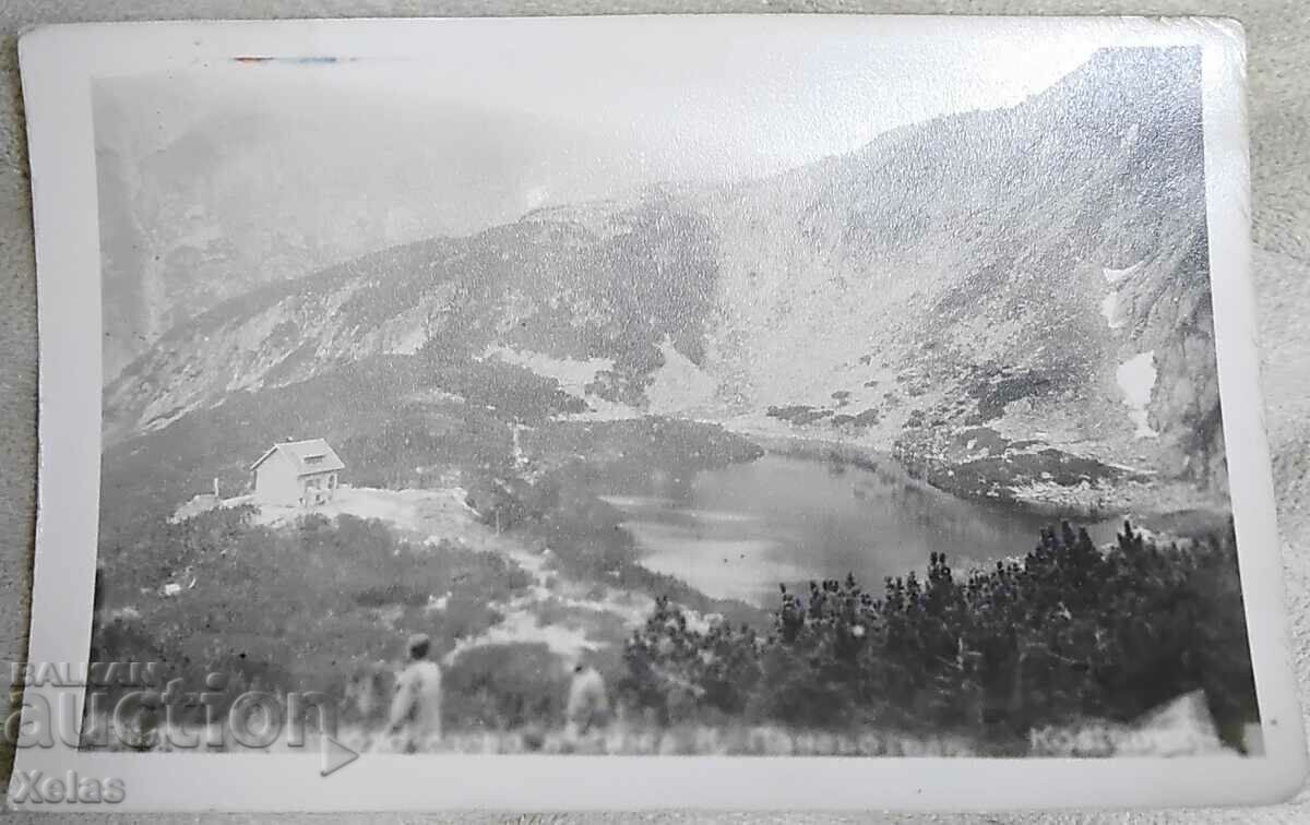 Old postcard K. Panayodov hut - Belmeken 1940s