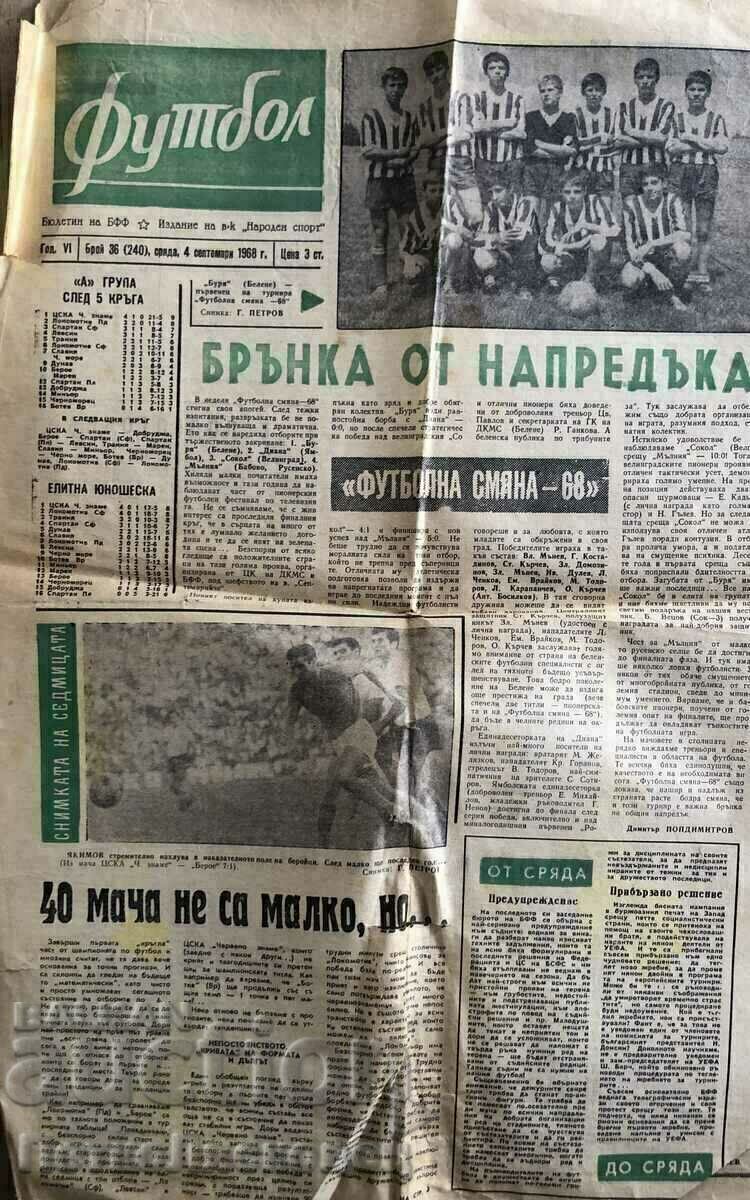 Football newspaper no. 36 of September 4, 1968.