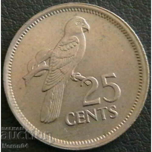 25 centi 1982, Seychelles