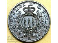 San Marino 5 centesimi 1837