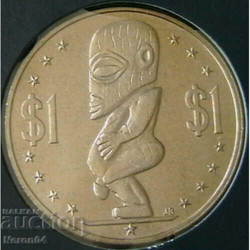 1 dollar 1983, Cook Islands