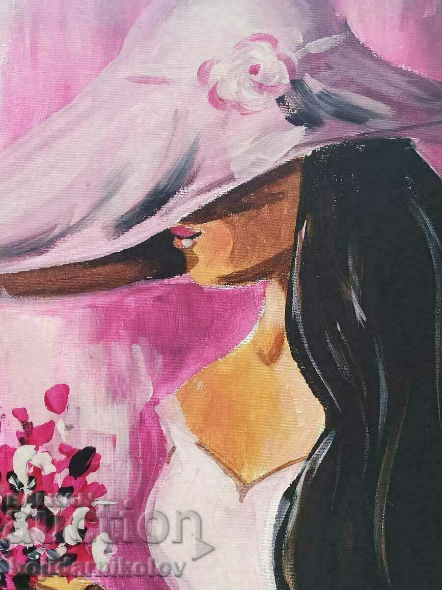 Bouquet of the beloved, painted picture 30/40 on canvas - 5