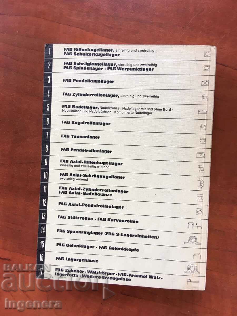 BOOK-CATALOG FOR BEARINGS FAG 41500/2DB-1978-SCHWEINBURG with price 35.00 BGN | € 17.90 BOOK-CATALOG FOR BEARINGS FAG 41500/2DB-1978-SCHWEINBURG with price 35.00 BGN | € 17.90