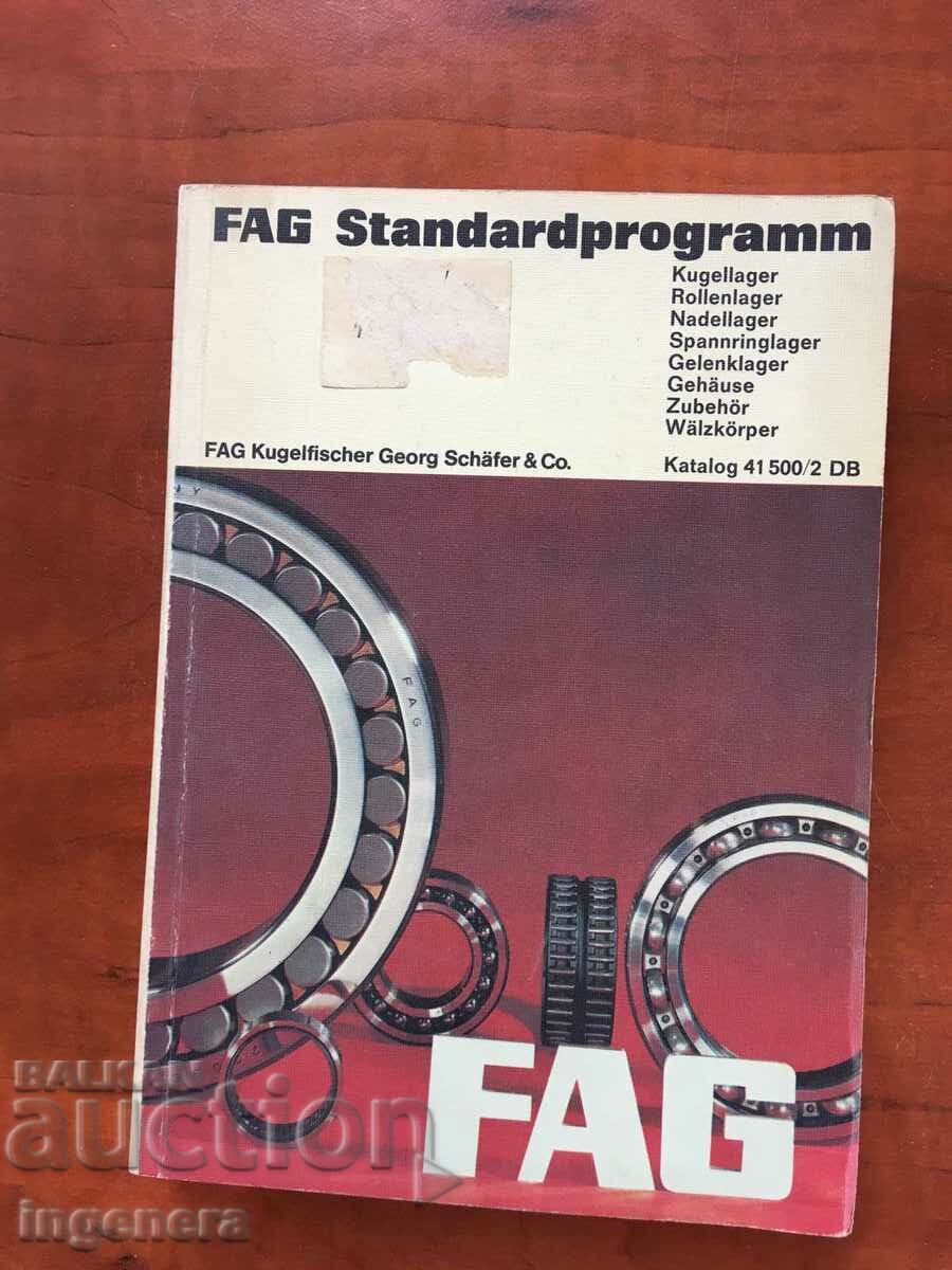 BOOK-CATALOG FOR BEARINGS FAG 41500/2DB-1978-SCHWEINBURG