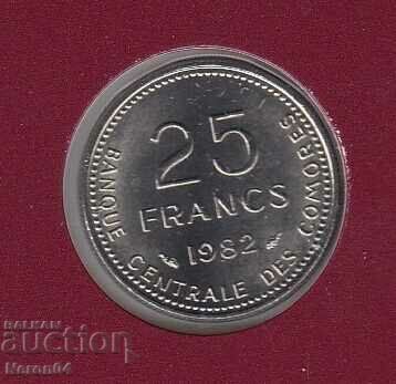 25 φράγκα 1982, Κομόρες