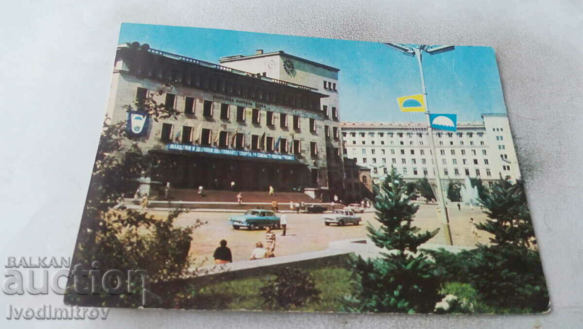 Пощенска картичка София Българска народна банка