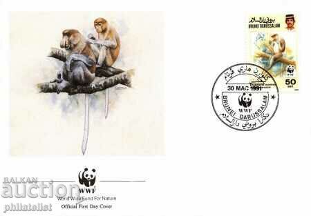 Brunei Darussalam 1991 - 4 pieces FDC Complete Series - WWF with price 3.05 BGN | € 1.56 Brunei Darussalam 1991 - 4 pieces FDC Complete Series - WWF with price 3.05 BGN | € 1.56