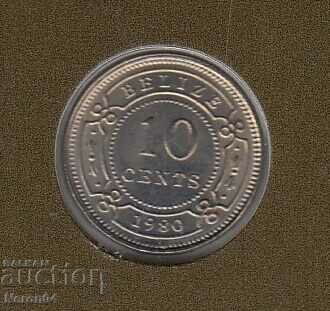 10 cents 1980, Belize