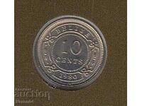 10 cents 1980, Belize