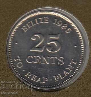 25 de cenți 1985, Belize 25 de cenți 1985, Belize