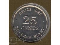 25 cents 1985, Belize
