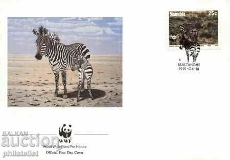 Namibia 1991 - 4 piese Seria completă FDC - WWF