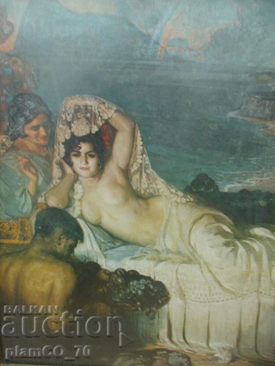 Auction #*6638 old framed picture Auction #*6638 old framed picture