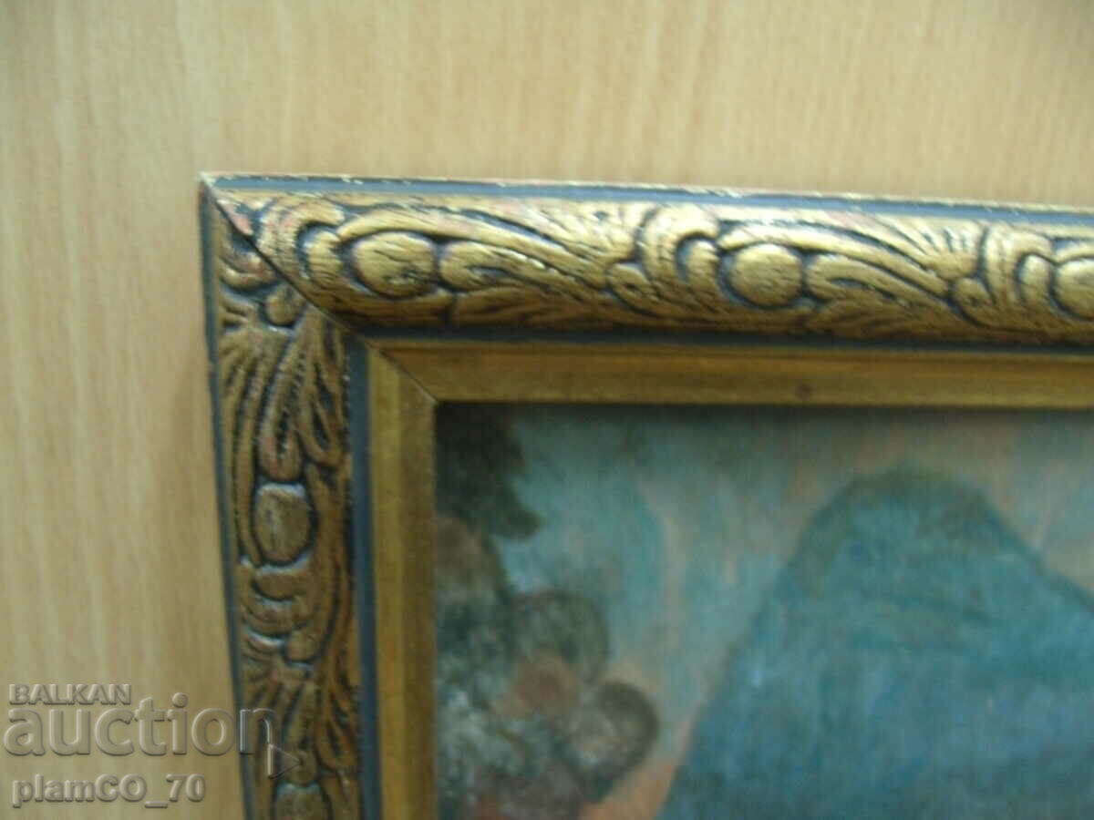 #*6638 old framed picture - 5 #*6638 old framed picture - 5