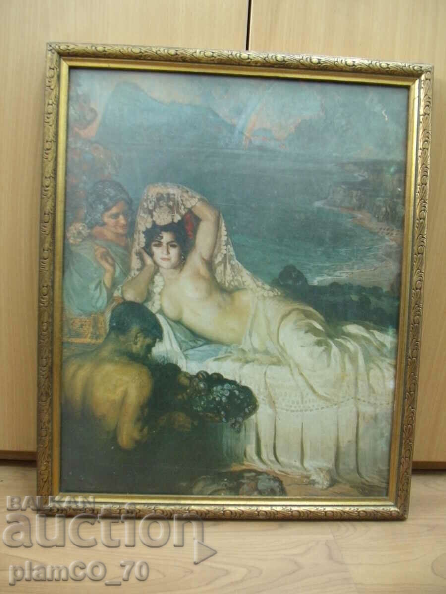 #*6638 old framed picture - 7 #*6638 old framed picture - 7