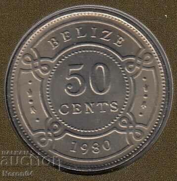 50 cents 1980, Belize