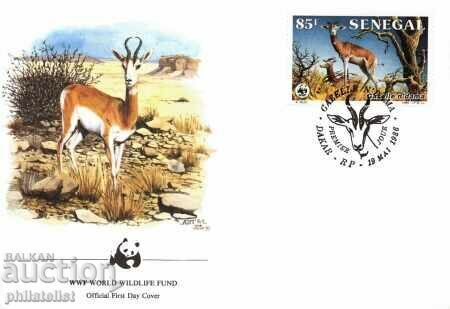 Delivery of Senegal 1986 - 4 pieces FDC Complete series Delivery of Senegal 1986 - 4 pieces FDC Complete series