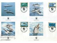Montserrat 1990 - 4 τεμάχια FDC Complete σειρά - WWF