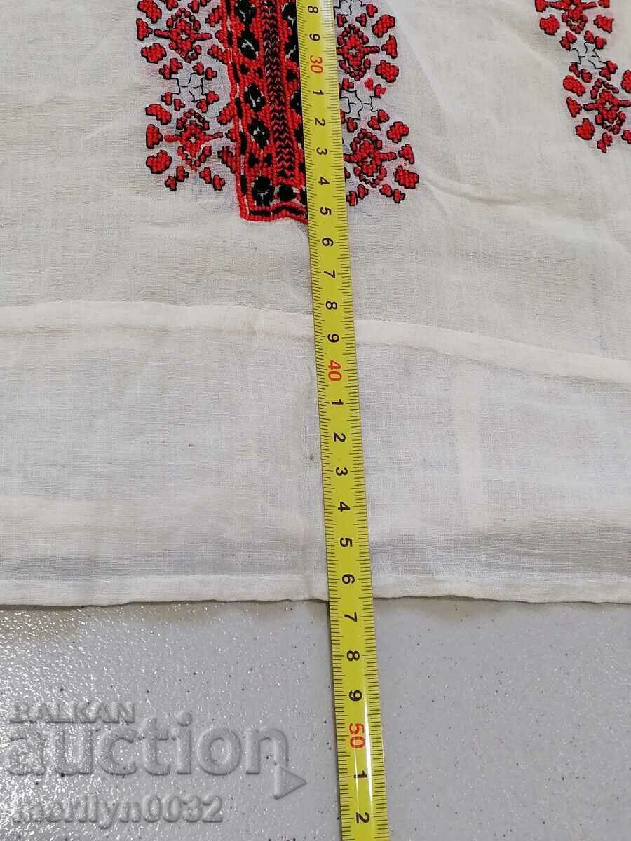 Delivery of Old shirt with Bulgarian embroidery silk kenar costume