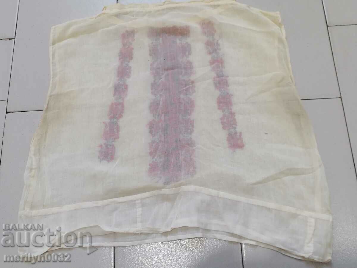 Old shirt with Bulgarian embroidery silk kenar costume - 6