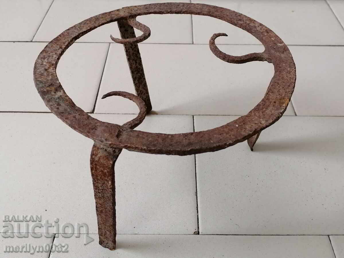 Antique wrought iron stove, hearth, grill, wrought iron fire pit Antique wrought iron stove, hearth, grill, wrought iron fire pit