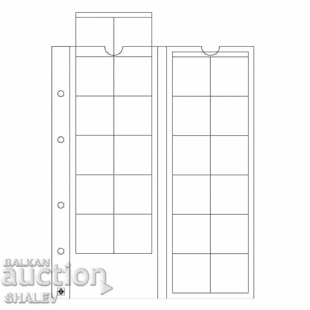 Листа за монети OPTIMA с различен диаметър - 5 бр./пак.(950)