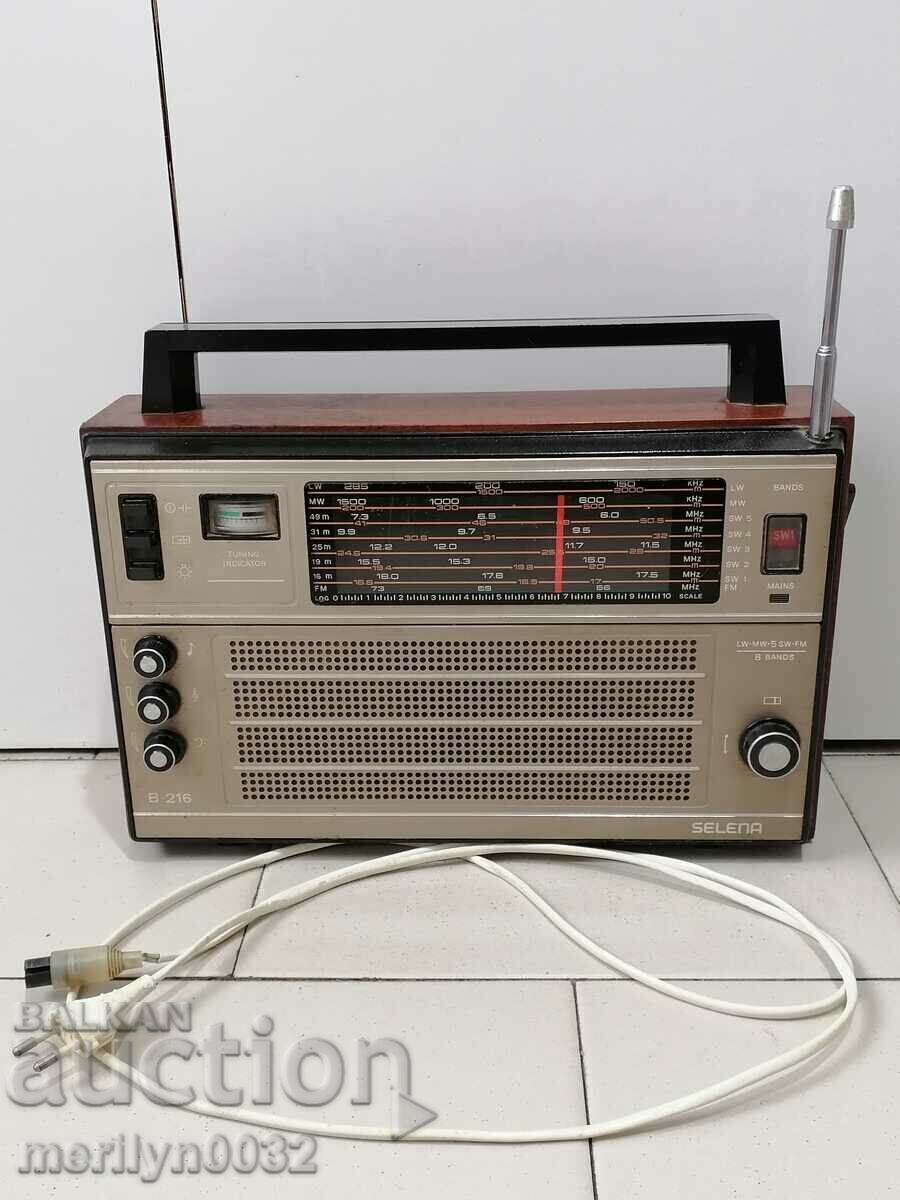 Old transistor SELENA, radio set, radio, 1970s USSR