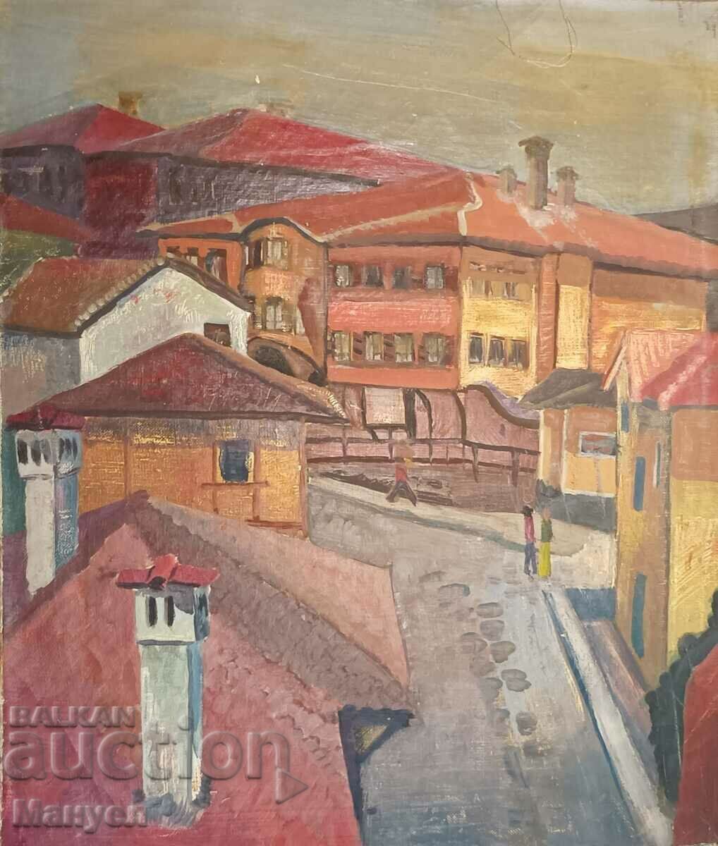 Продавам масло"Старият град, Пловдив"на Емилия Генова