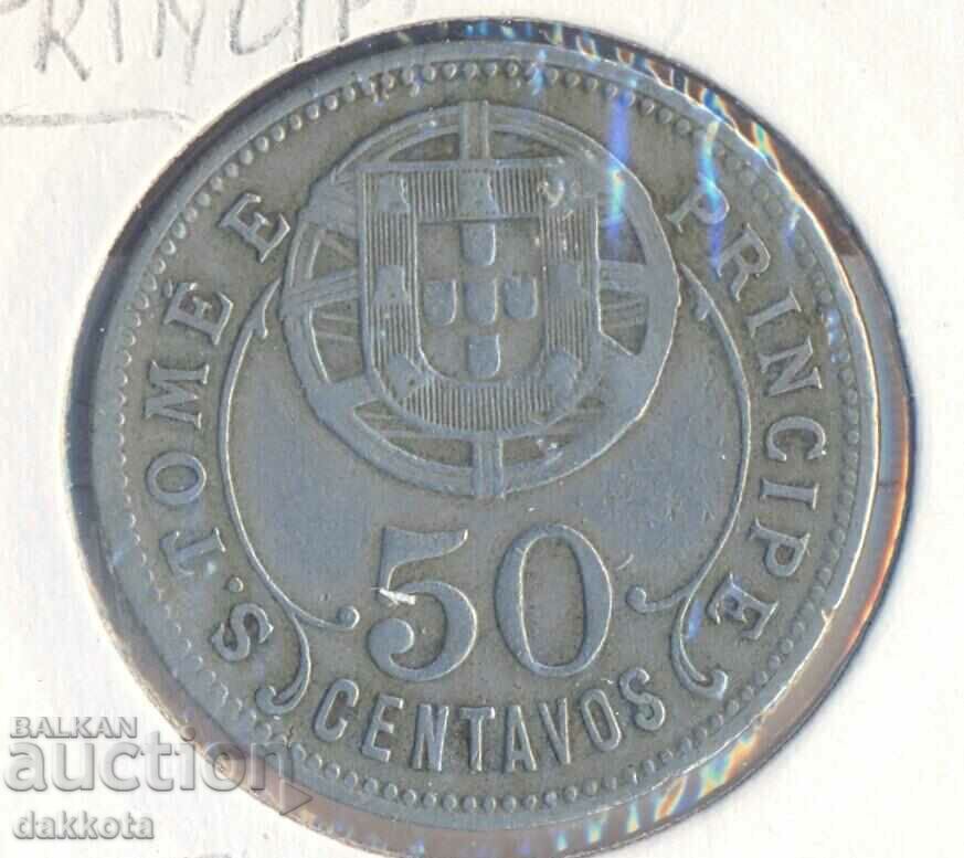 Νησιά Σάο Τομέ και Πρίνσιπε 50 centavos 1929, σπάνια