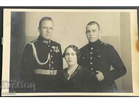 2756 Kingdom of Bulgaria, family of a colonel and a cadet son, 1930.