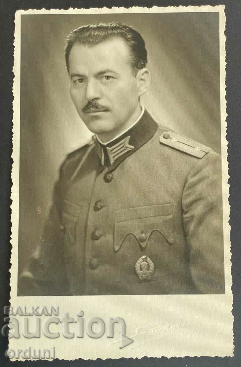 2762 Kingdom of Bulgaria second lieutenant with infantry insignia 1940s.