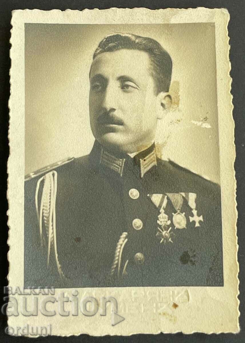 2763 Kingdom of Bulgaria colonel with orders of the 1940s.