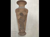 Vaza din ceramica de autor cu note B. Slatenov