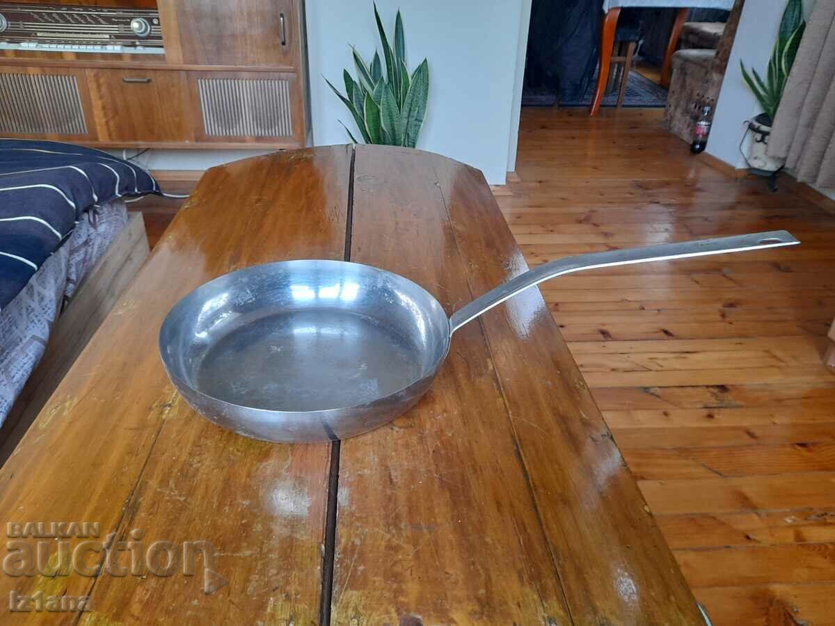 Auction Old stainless pan, stainless steel Auction Old stainless pan, stainless steel