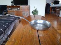 Old stainless steel pan, stainless steel
