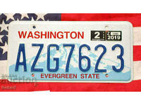 American license plate Plate WASHINGTON