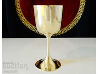 Bronze wine glass 14 cm.