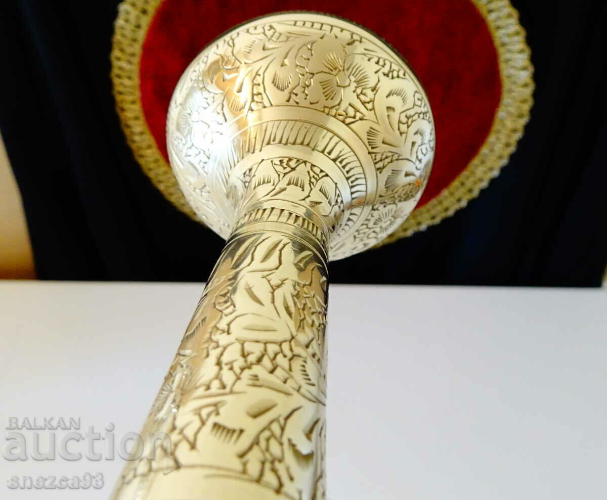 Bronze vase, carafe British India, marked - 6