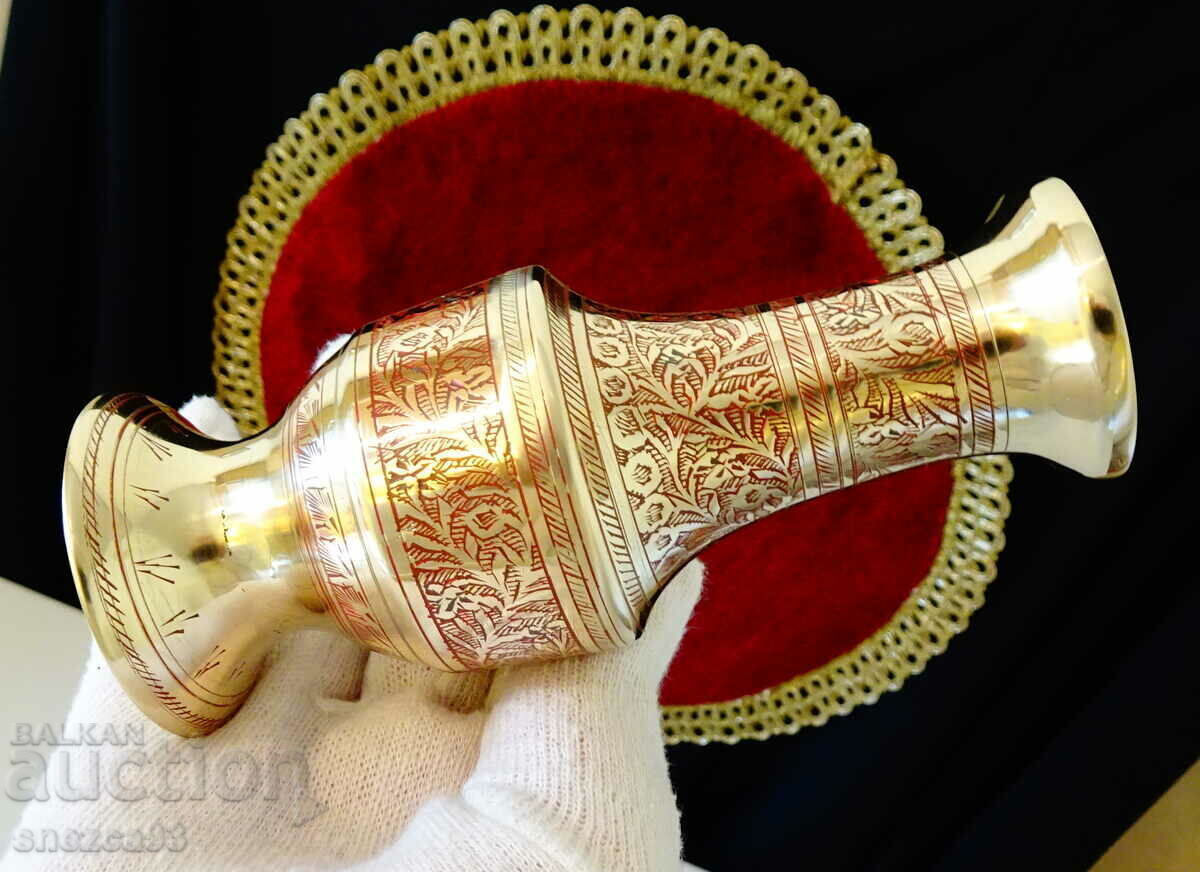 Bronze vase, rakia carafe, cloisonné enamel - 6 Bronze vase, rakia carafe, cloisonné enamel - 6