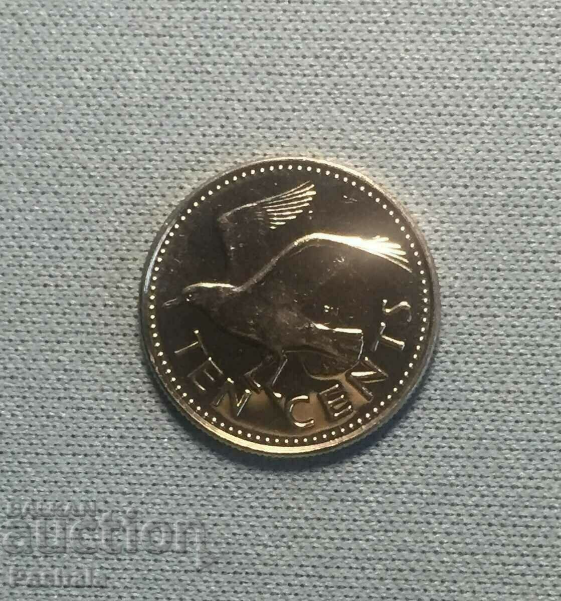 Barbados 10 cents 1983