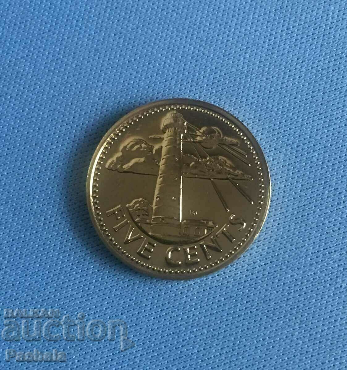 Barbados 5 cent 1983