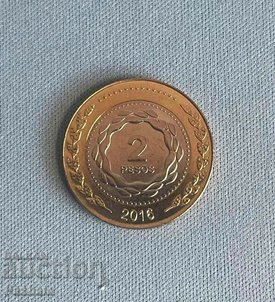 Argentina 2 pesos 2016