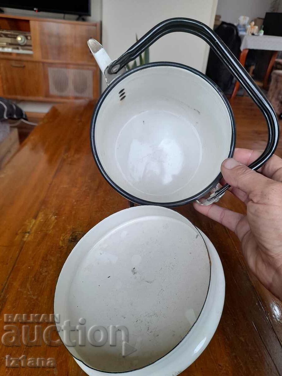 Old enamel teapot - 5 Old enamel teapot - 5