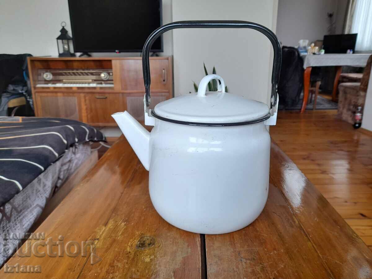 Old enamel teapot Old enamel teapot