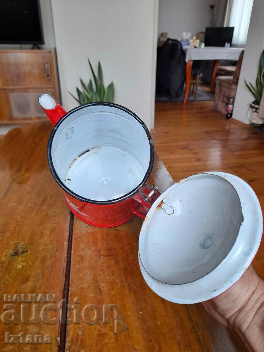 Old enamel teapot - 5 Old enamel teapot - 5